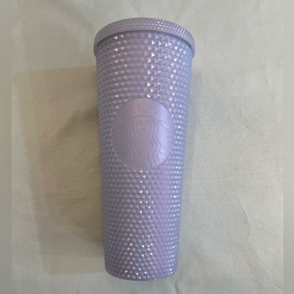 STARBUCKS Iridescent Lavender Studded Tumbler, No Straw, Venti 24oz.